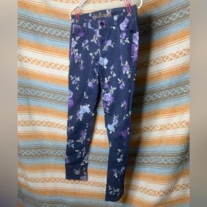 Floral print skinny Jean